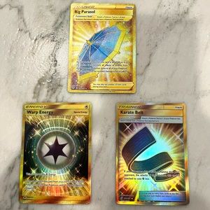 POKÉMON ULTRA RARE TRAINER ENERGY CARDS GOLD FULL ARTS SECRET RARE